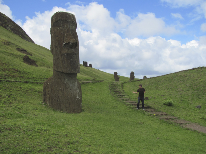 The Moai are massive