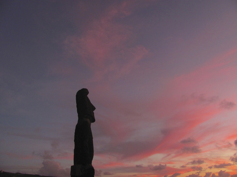 Moai at Sunset
