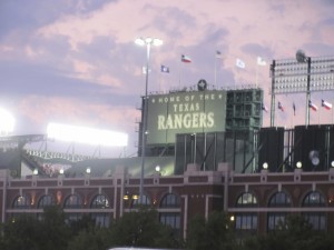 Walking Up To Ranger Ballpark