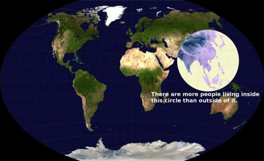 World Population on Map