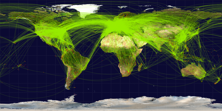 Aircraft routes