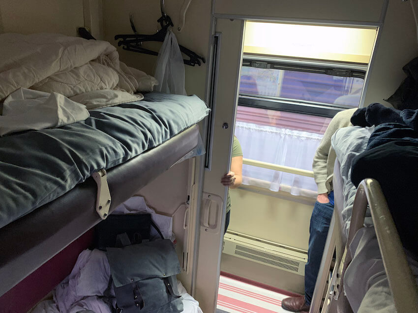 bunks on train